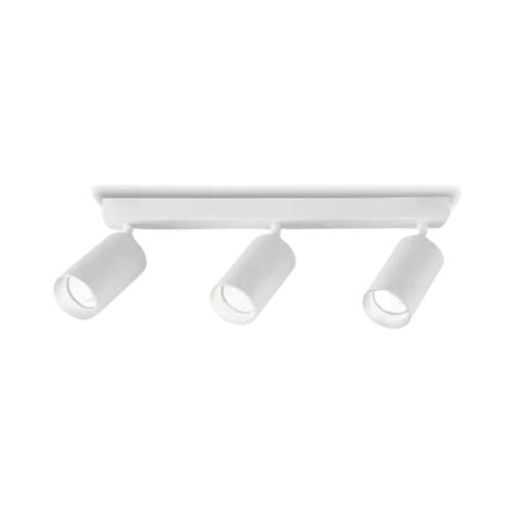Aplique Blanco Triple Porta Ampolleta Dicroica Dirigible v-0
