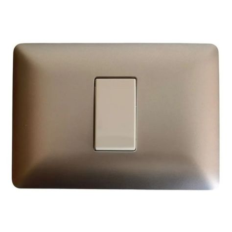 Interruptor Simple Champagne 220v Sec Encendido Apagado Deco-0