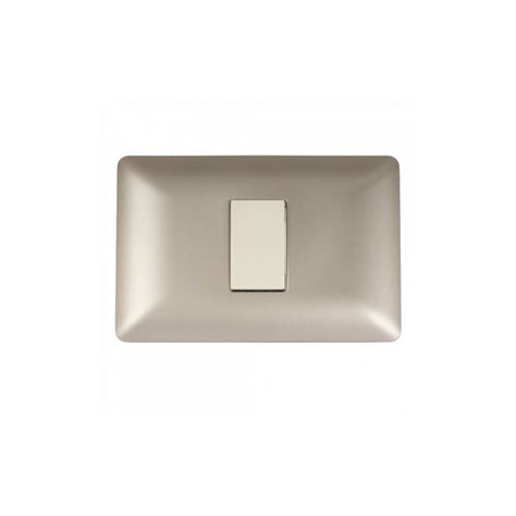 Interruptor Simple Champagne 220v Sec Encendido Apagado Deco-1