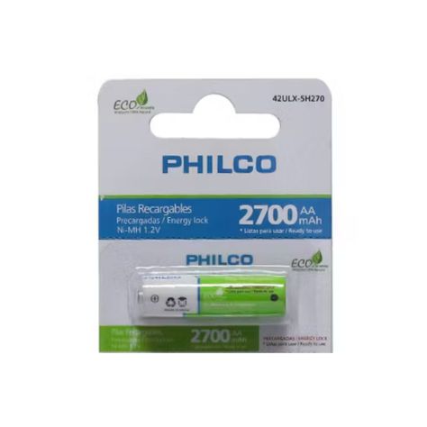 UNIDAD PILA RECARGABLE AA 2700 MAH MULTIUSOS PHILCO-3