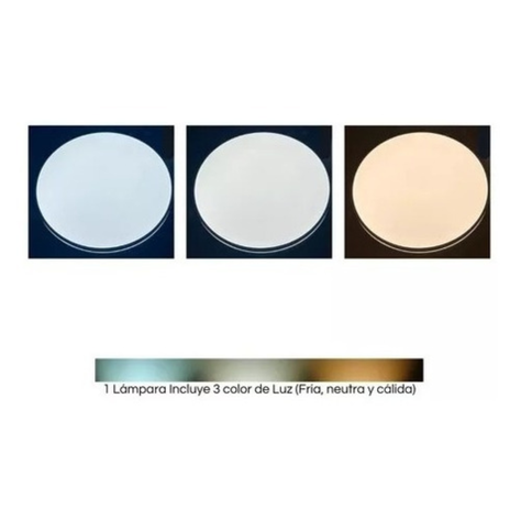 Panel Plafón Led Borde Madera Sobrepuesto Cuadrado  30cm 36w-3