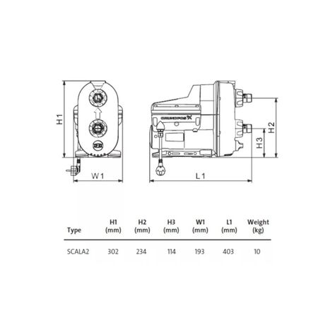 Presurizador Bomba Scala 2 3-45a Grundfos Electrica 80l/min-4