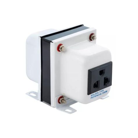 Auto Transformador Corriente 220v A 110v 100 Watts + Tierra-0