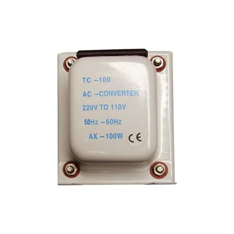 Auto Transformador Corriente 220v A 110v 100 Watts + Tierra-1