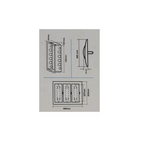 Tablero Embutido 36 Circuitos Certificado Sec Ip40 T8 / 4 (x3)-2