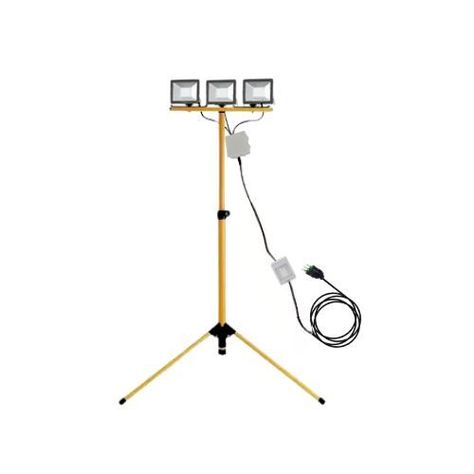Pack 3 Focos Led 30w Sec Soporte Atril con Cableado 220v-0