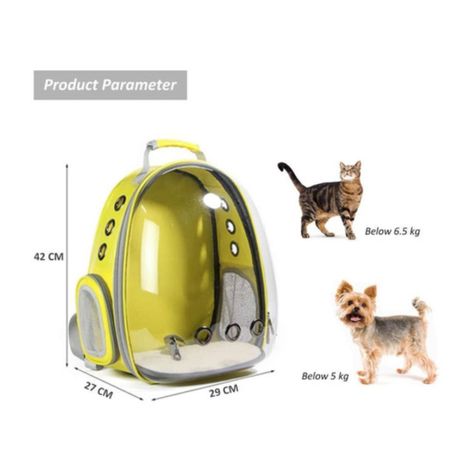 Bolso Mochila Porta Perros Jaula Transporte Perros Gatos-3