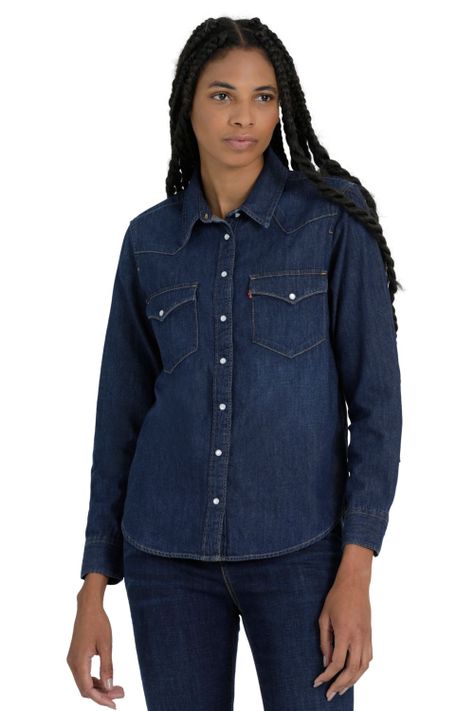 Camisa Mujer Regular Fit Western Azul Levis 86832-0017-3