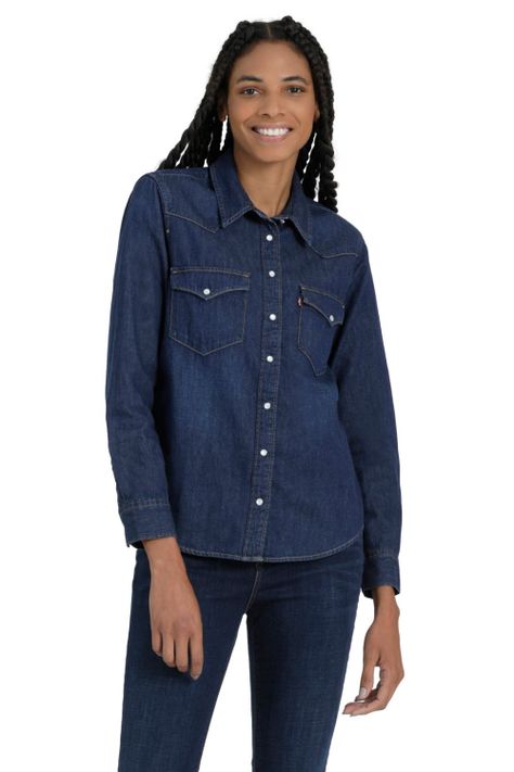 Camisa Mujer Regular Fit Western Azul Levis 86832-0017-4