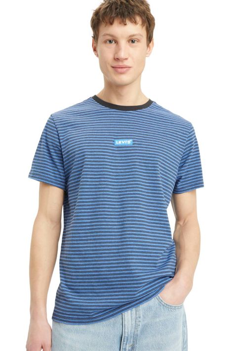 Polera Hombre Ss Relaxed Baby Tab T Azul Levis 79554-0101-2