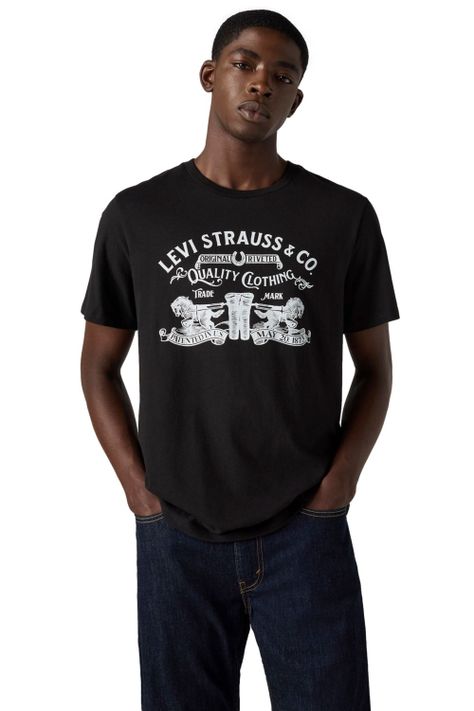 Polera Hombre Graphic Crewneck Tee Negro Levis 22491-1879-0