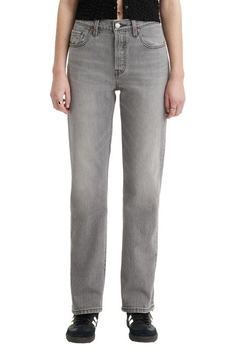 Jeans Mujer 501 Original Fit Gris Levis 12501-0447-0