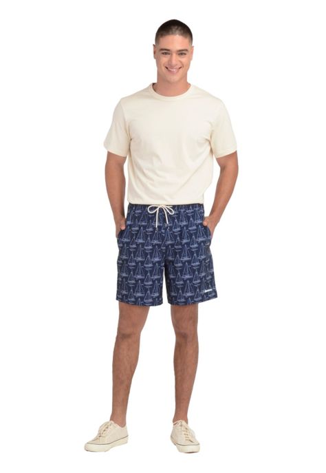 Traje de Baño Hombre Regular Fit Print Azul-0