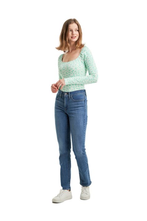 Jeans Mujer 314 Shaping Straight Azul Levis 19631-0156-3