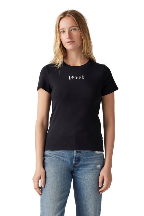 Polera Mujer Gr Essential Tee Negro Levis 001MY-0001-0