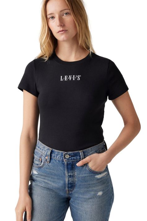 Polera Mujer Gr Essential Tee Negro Levis 001MY-0001-2