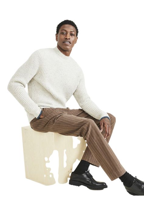 Pantalón Hombre Chino Smart 360 Flex™ Slim Fit Café .-5
