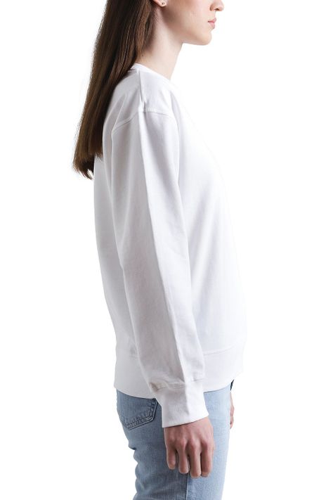 Polerón Mujer Cuello Redondo Blanco Levis 18686-0180-1