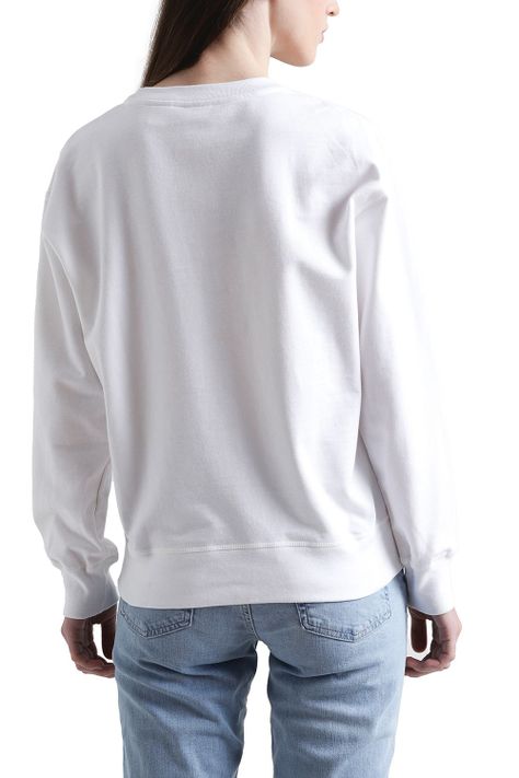 Polerón Mujer Cuello Redondo Blanco Levis 18686-0180-2