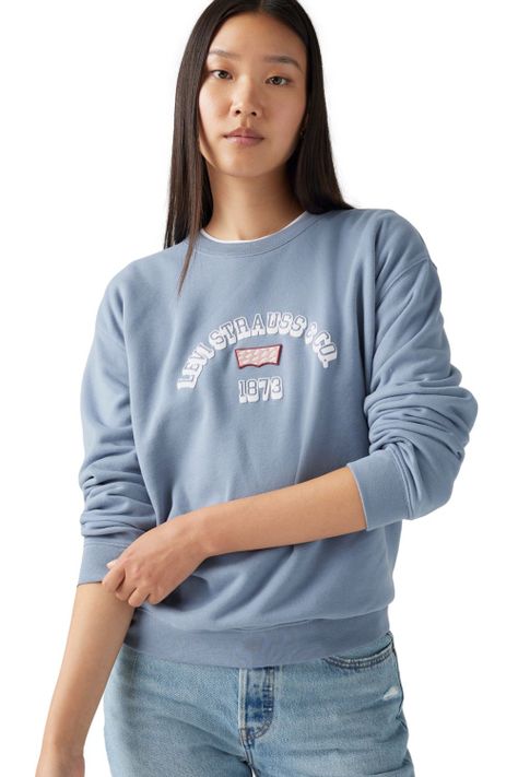 Polerón Mujer Gr Everyday Crew Celeste Levis A8800-0045-2
