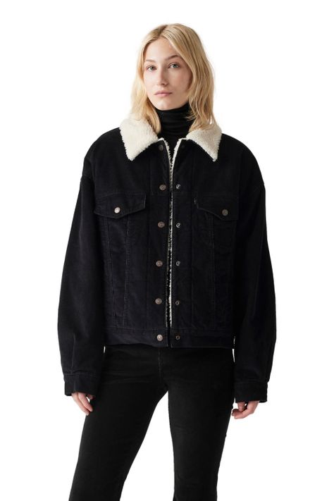 Chaqueta Mujer 90s Sherpa Trucker Negro Levis A4435-0050-0