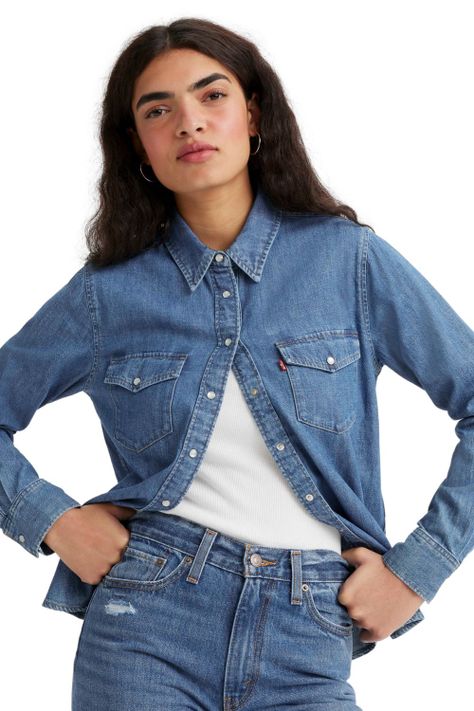 Camisa Mujer Iconic Western Azul Levis 16786-0017-2
