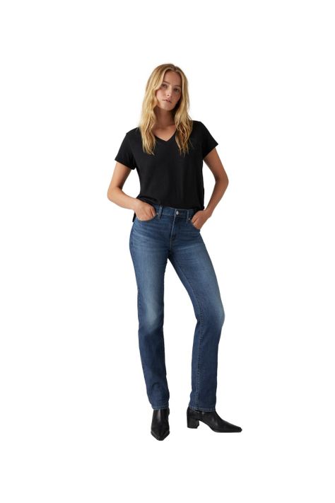 Jeans Mujer 314 Shaping Straight Azul Levis 19631-0234-3