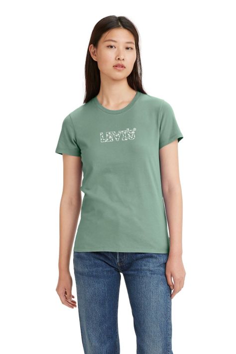 Polera Mujer Regular Fit Perfect Tee Verde Levis 17369-2510-0