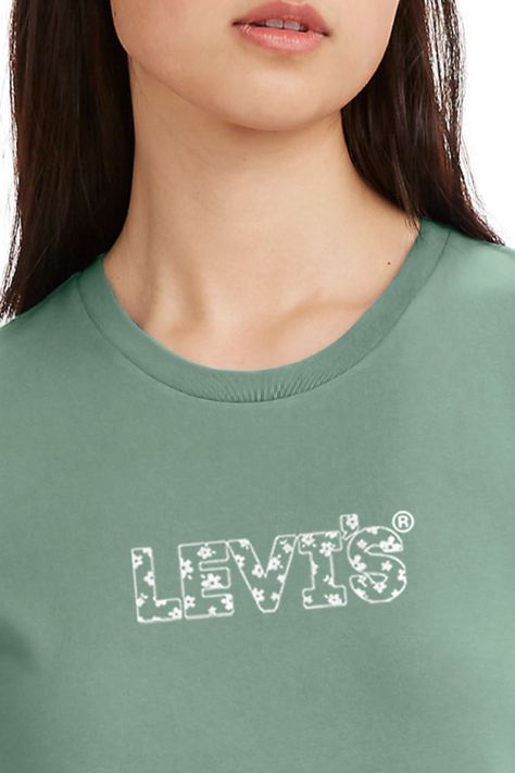 Polera Mujer Regular Fit Perfect Tee Verde Levis 17369-2510-2
