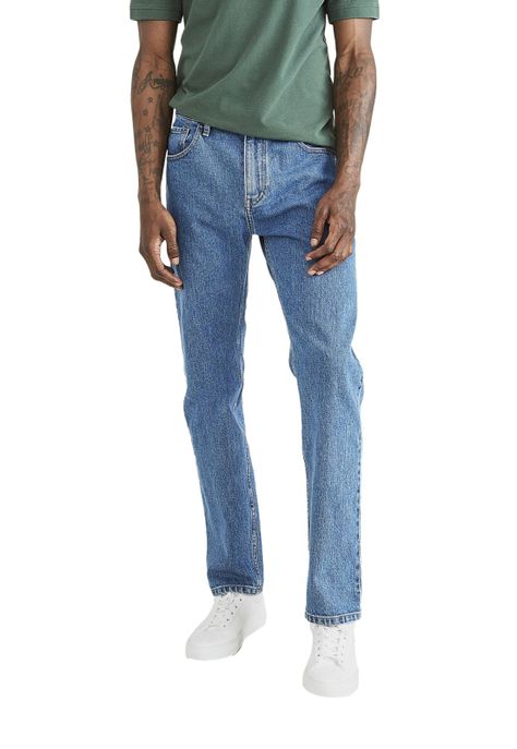 Pantalón Hombre Jean Cut Straight Fit Azul Claro 56790-0078-0