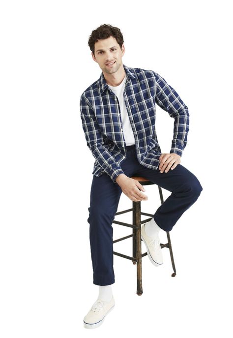 Camisa Hombre Original Woven Regular Fit Azul-3