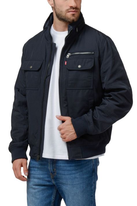 Chaqueta Hombre Polytwill Bomber Azul Levis 59491-0475-0