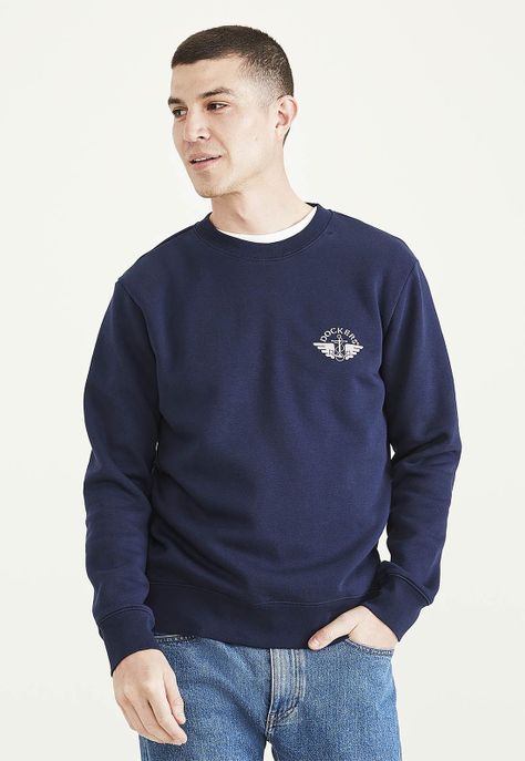 Polerón Crewneck Regular Fit Azul Oscuro A3199-0050-0