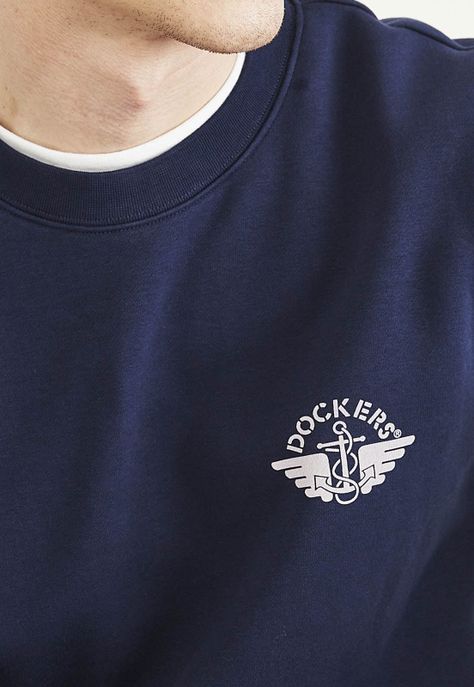 Polerón Crewneck Regular Fit Azul Oscuro A3199-0050-2