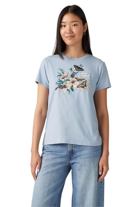 Polera Mujer The Perfect Tee Celeste Levis 17369-3053-0