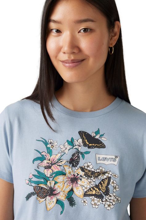 Polera Mujer The Perfect Tee Celeste Levis 17369-3053-3