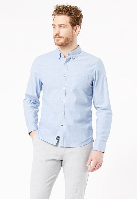 Camisa SF Oxford 2.0 Slim Fit Celeste 29599-0001-0