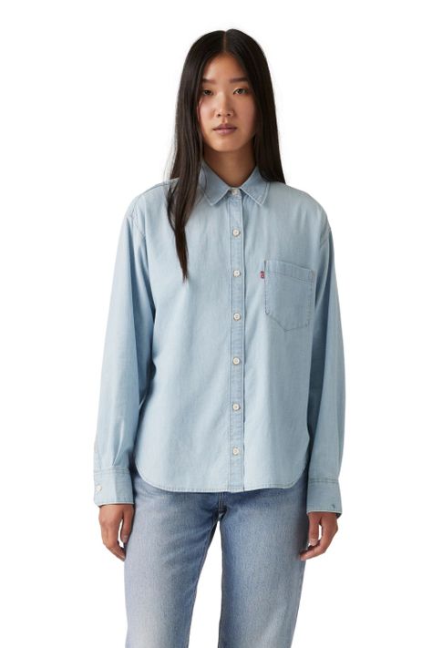 Camisa Mujer Harlie New Bf Shirt Celeste Levis 001HM-0000-0