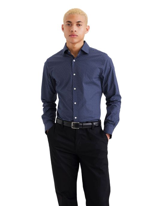 Camisa Hombre Crafted Slim Fit Azul A4285-0018-0
