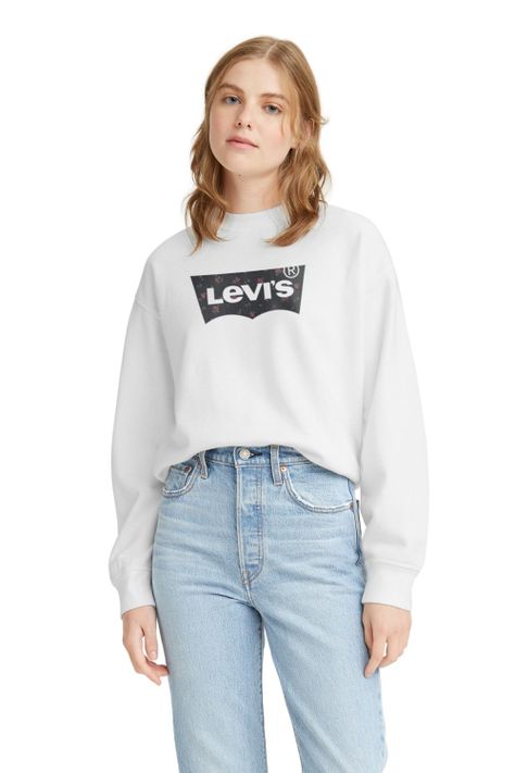 Polerón Mujer Regular Fit Liso Blanco Levis 18686-0258-0