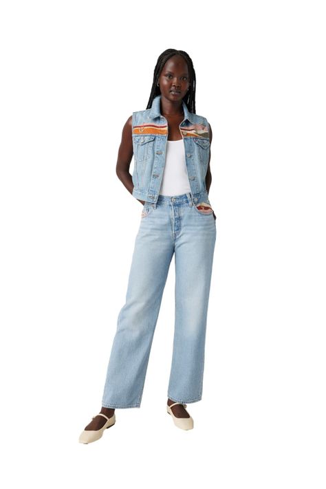 Jeans Mujer 501 '90s Ankle Celeste Levis A9150-0008-3