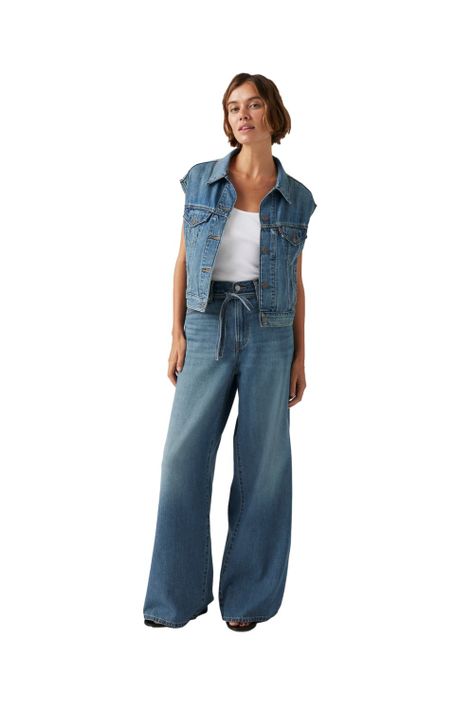 Jeans Mujer XL Straight Azul Levis A8701-0009-3