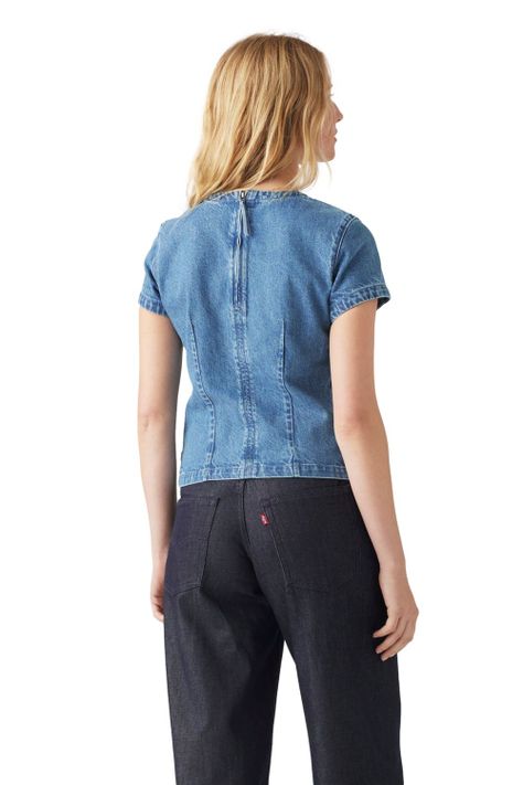 Polera Mujer Regular Fit Azul Levis A9187-0000-1