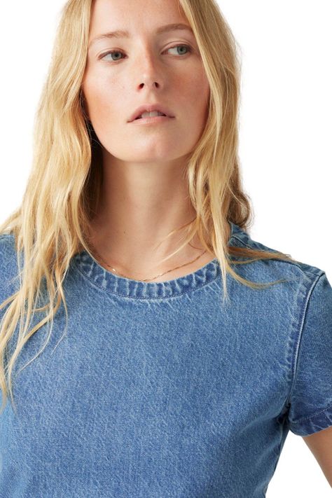 Polera Mujer Regular Fit Azul Levis A9187-0000-3