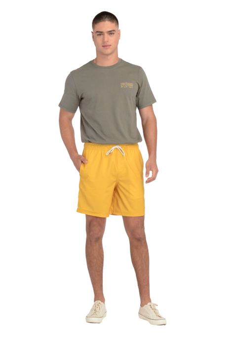 Traje de Baño Hombre Regular Fit Amarillo-0