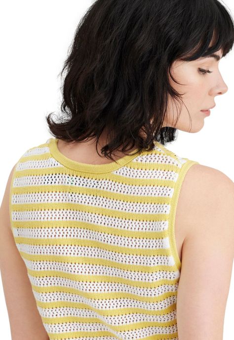 Sweater Mujer Tank Regular Fit Amarillo A6985-0001-2