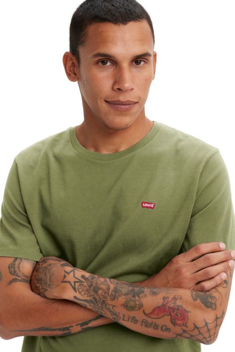 Polera Hombre Ss Original Hm Tee Verde Levis 56605-0224-4