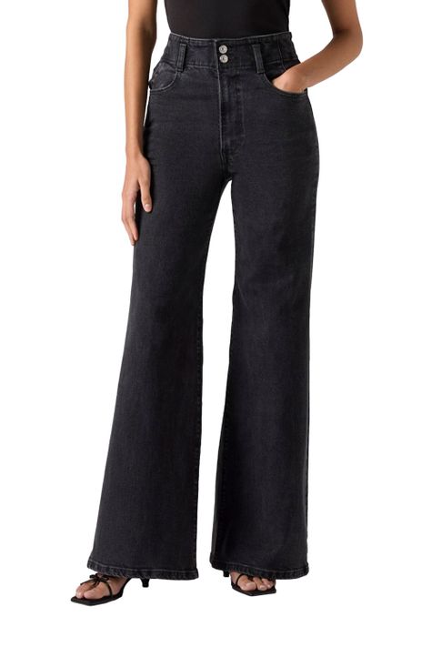 Jeans Mujer Ribcage Bells Corset Negro Levis 001UR-0005-0
