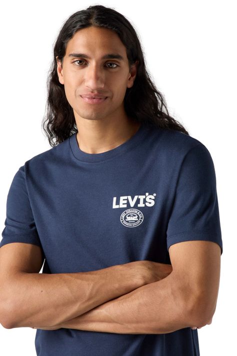 Polera Hombre Graphic Crewneck Tee Azul Levis 22491-1807-3