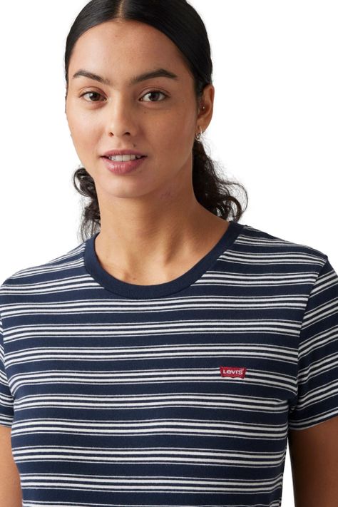 Polera Mujer Everet Stripe Negro Levis 39185-0357-3
